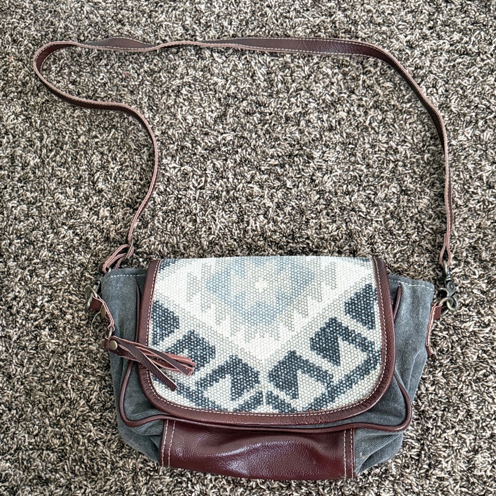 Stylish Gray and Brown Women's Bag